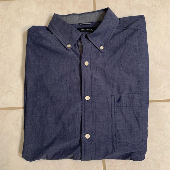 Nautica Other - Nautica Chambray Navy Button Up Men’s (L)